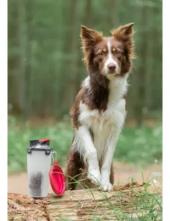 TRIXIE Futter- und Wasserbehälter grau 2 x 0,35 l