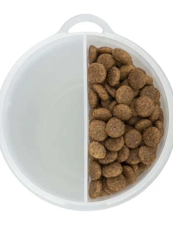 TRIXIE Futter- und Wasserbehälter grau 2 x 0,35 l