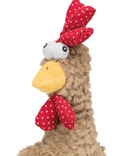 TRIXIE Hahn Plüschspielzeug für Hunde braun 60 cm