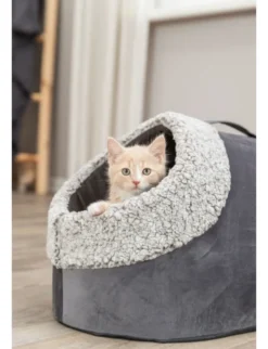 TRIXIE Höhle Calida mit wärmereflektierender Einlage grau, schwarz, weiß