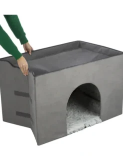 TRIXIE Höhle Harvey mit Treppe grau, schwarz, weiß