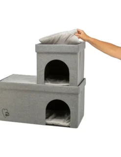TRIXIE Höhle Kimy 2 Etagen hellgrau