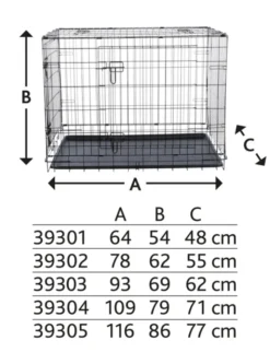 TRIXIE Hundebox Home schwarz 64x54x48 cm