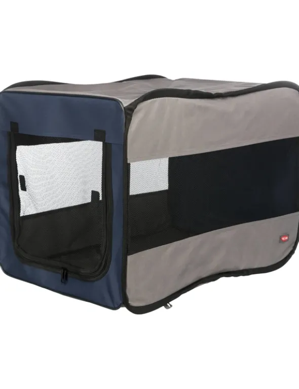TRIXIE Hundebox Twister blau, grau 45x45x64 cm