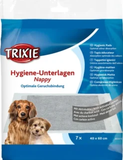TRIXIE Hygiene-Unterlage Nappy mit Aktivkohle weiß 40x60 cm