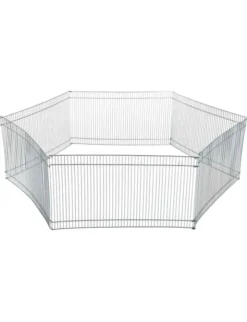 TRIXIE Indoor Freilaufgehege Metall silber