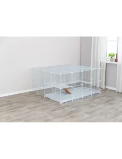 TRIXIE Indoor Freilaufgehege Metall weiß