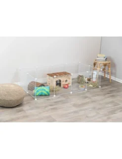 TRIXIE Indoor Freilaufgehege Metall weiß