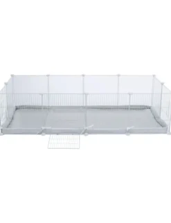 TRIXIE Indoor Freilaufgehege Metall weiß
