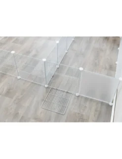 TRIXIE Indoor Freilaufgehege Metall weiß
