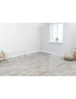 TRIXIE Indoor Freilaufgehege Metall weiß