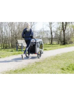 TRIXIE Jogger-Umbausatz Fahrradanhänger #12800 schwarz