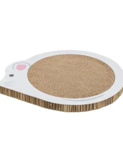 TRIXIE Junior Kratzpappe Maus Katzenminze weiß