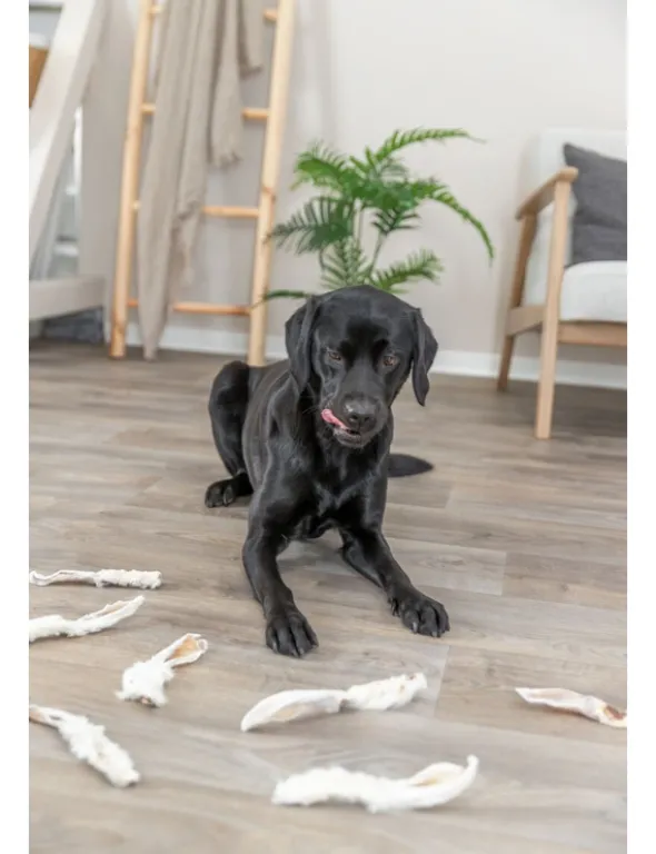 TRIXIE Kaninchenohren mit Fell 100g