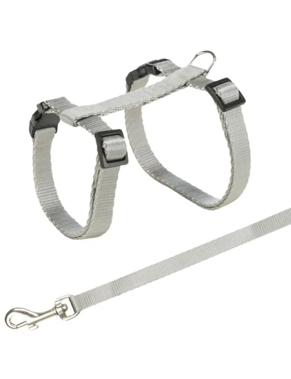 TRIXIE Katzengeschirr mit Leine 1,2m 27-45/1,0 cm