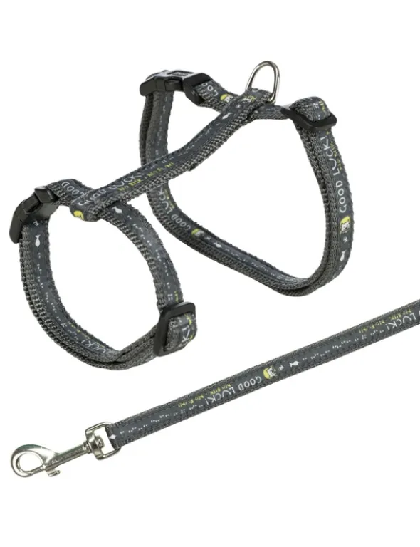 TRIXIE Katzengeschirr mit Leine Good Luck diverse 1,2 m