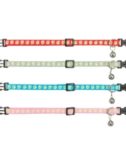 TRIXIE Katzenhalsband Pfoten fluoreszierend diverse