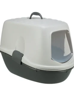 TRIXIE Katzentoilette Berto Top mit Haube helltaupe, taupe