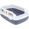 TRIXIE Katzentoilette Delio mit Rand bedruckt grau