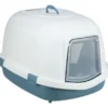 TRIXIE Katzentoilette Primo Top mit Haube blau, weiß
