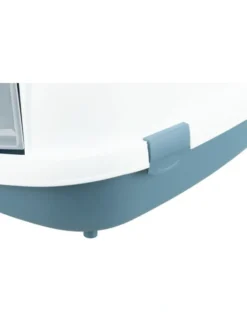 TRIXIE Katzentoilette Primo Top mit Haube blau, weiß
