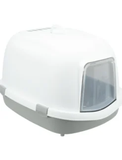 TRIXIE Katzentoilette Primo Top mit Haube grau, weiß