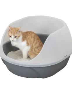 TRIXIE Katzentoilette Simao hoher Rand grau