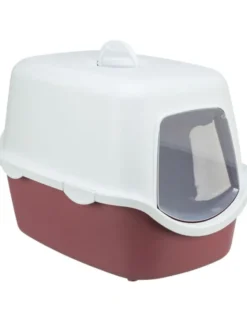 TRIXIE Katzentoilette Vico altrosa, weiß