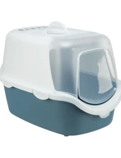 TRIXIE Katzentoilette Vico Open Top mit Haube blau