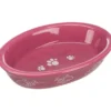TRIXIE Keramiknapf oval Pfoten/Fische-Motiv diverse 0,2 l