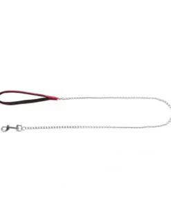 TRIXIE Kettenleine Handschlaufe rot 1,1 m/2 mm