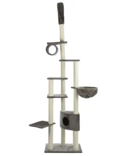 TRIXIE Kratzbaum Madrid deckenhoch platingrau 245-270 cm