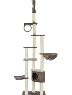 TRIXIE Kratzbaum Madrid deckenhoch platingrau 245-270 cm