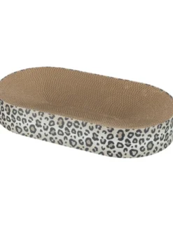 TRIXIE Kratzbett Leo mit Katzenminze creme 63x35 cm
