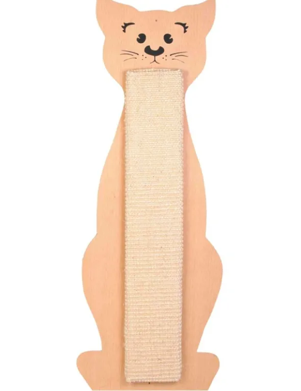 TRIXIE Kratzbrett Katze mit Katzenminze beige, natur 21x56 cm