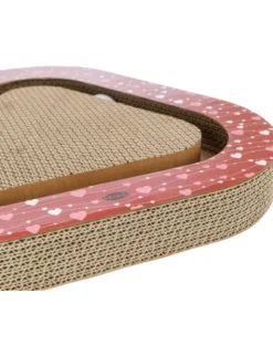 TRIXIE Kratzpappe dreieckig rot 36 × 36 cm