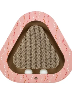 TRIXIE Kratzpappe dreieckig lachs 36 × 36 cm