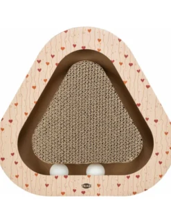TRIXIE Kratzpappe dreieckig apricot 36 × 36 cm