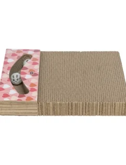TRIXIE Kratzpappe eckig lachs 38 × 30 cm