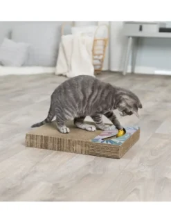 TRIXIE Kratzpappe mit Bällen und Katzenminze bunt