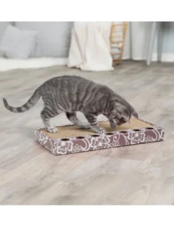 TRIXIE Kratzpappe mit Bällen und Katzenminze pink