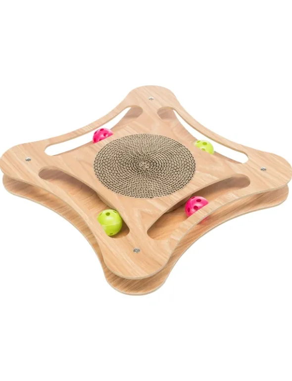 TRIXIE Kratzpappe mit Spielzeug