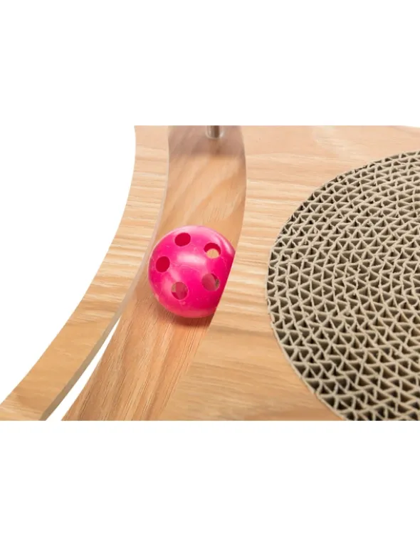 TRIXIE Kratzpappe mit Spielzeug