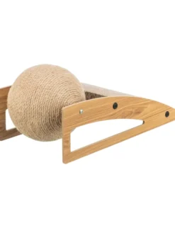TRIXIE Kratzrampe mit Ball braun