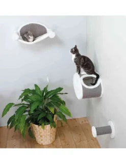 TRIXIE Kuschelhöhle zur Wandmontage grau