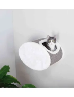 TRIXIE Kuschelhöhle zur Wandmontage grau
