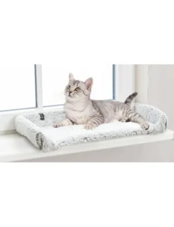 TRIXIE Liegematte Calida für Fensterbank grau, weiß 60x25 cm