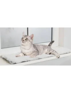 TRIXIE Liegematte Harvey für Fensterbank schwarz, weiß 90x28 cm