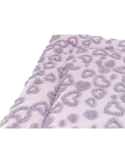 TRIXIE Liegematte Hearts eckig lila 90 × 70 cm