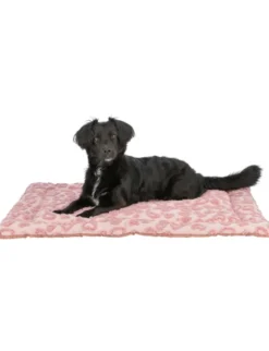 TRIXIE Liegematte Hearts eckig rosa 90 × 70 cm